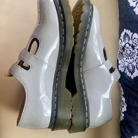 Dr. Martens Gray Leather Mary Jane Shoes - Picture 5 of 6